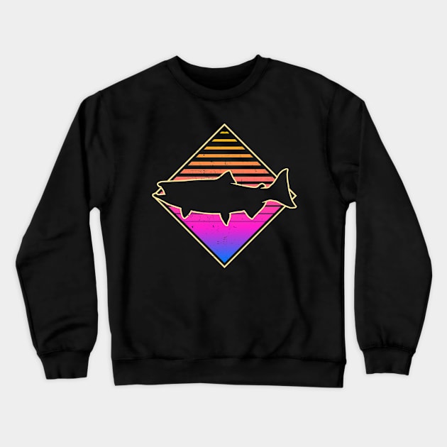 Retro Salmon Crewneck Sweatshirt by White Martian